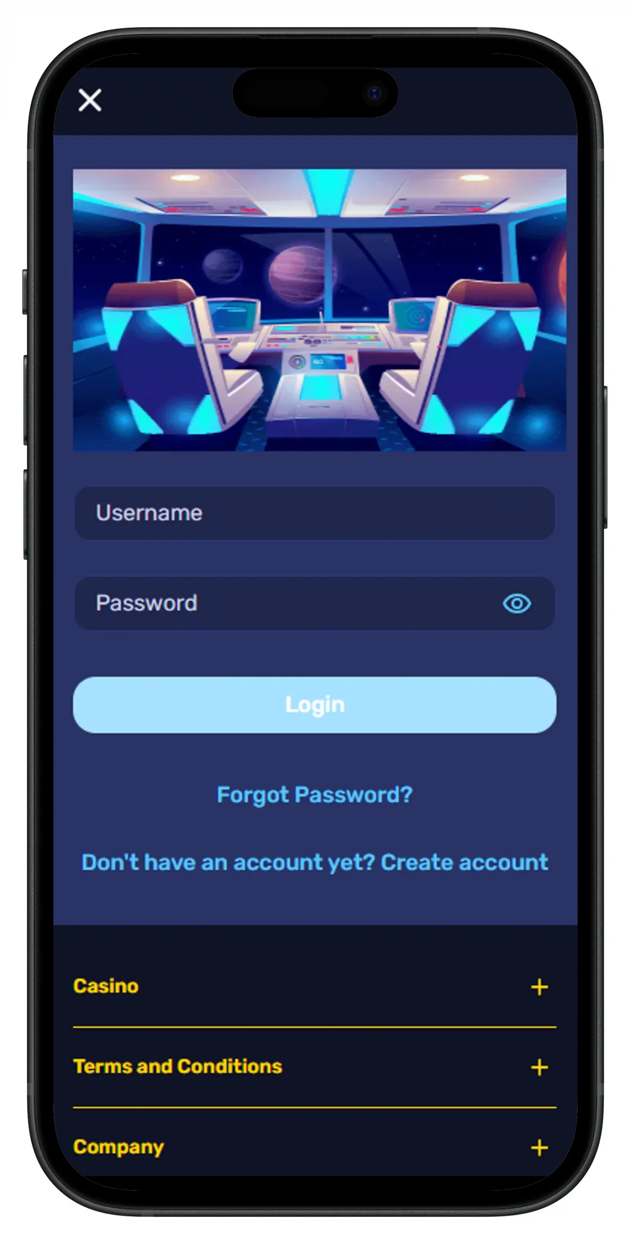 Galaxyno Casino App Login Process