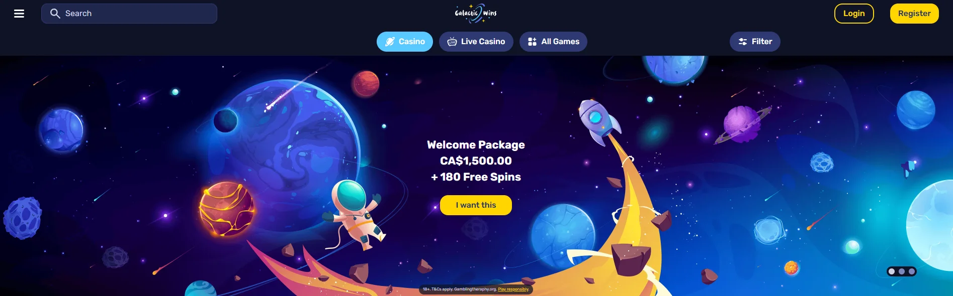 Galaxyno Casino App Welcome Bonus